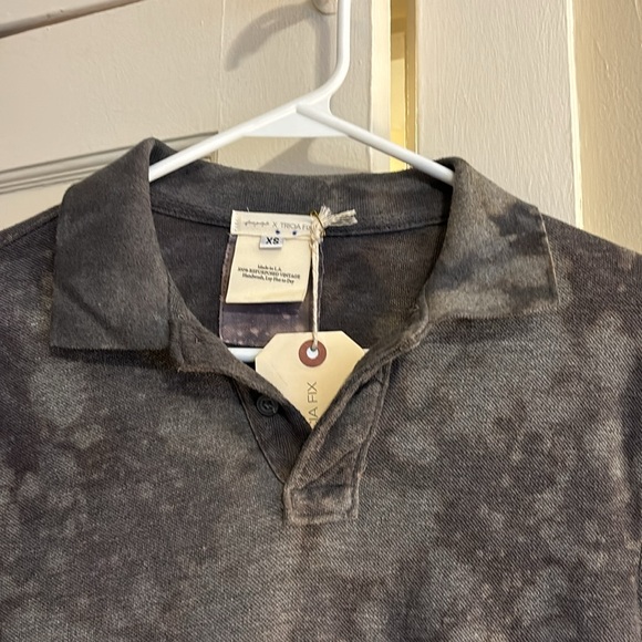 Free People x Tricia Fix Twofer Top Collared Button Down Long Sleeve Shirt NWT! - Picture 2 of 12